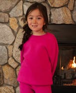Lands' End Kids Relaxed Fit Fleece Crewneck Sweatshirt