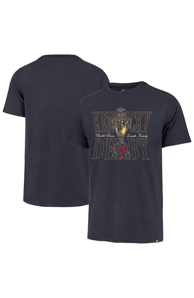 '47 Men's '47  Navy  Kentucky Derby Trophy Franklin T-Shirt, Main, color, Navy