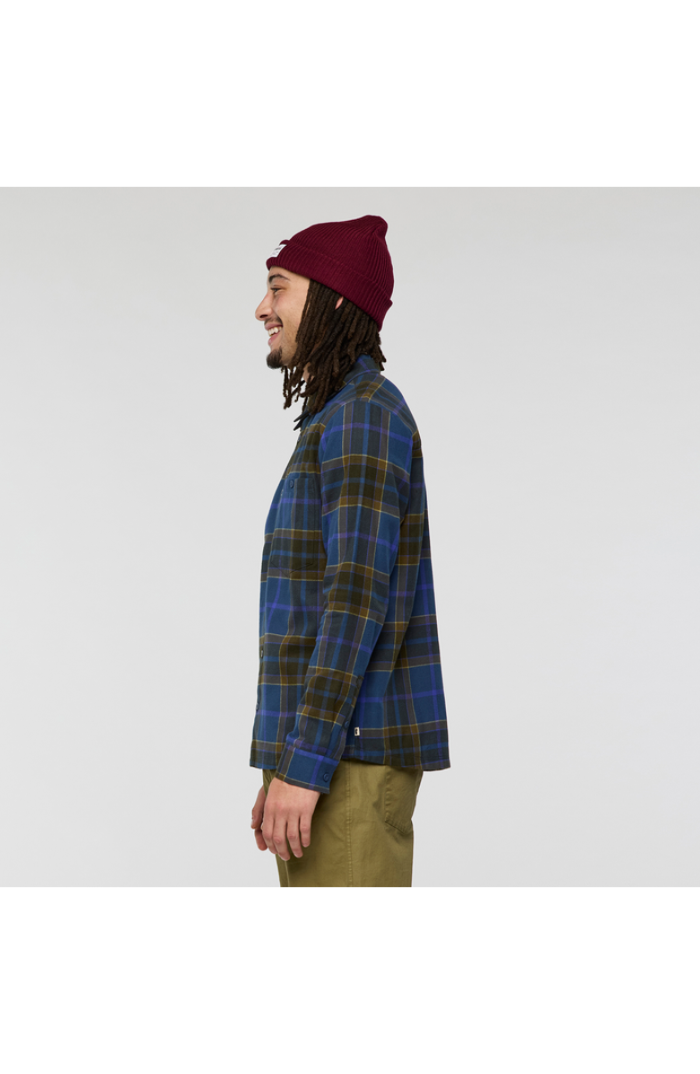 Cotopaxi Quedo Flannel Shirt - Men's, Alternate, color, Deep Sea Plaid