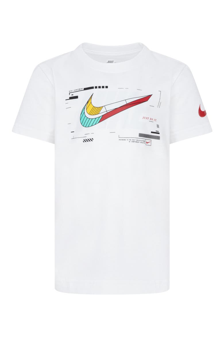 Kids' Logo Graphic T-Shirt, Main, color, 001WHITE