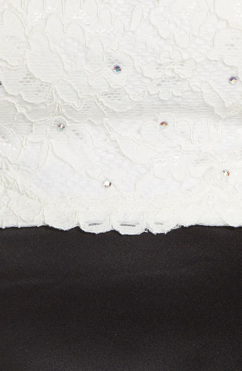 Xscape Evenings Xscape Lace Top & Satin Two-Piece Ballgown, Alternate, color, 