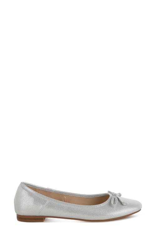Rag & Co Women's Agshin Metallic Ballet Flats In Silver In Silver