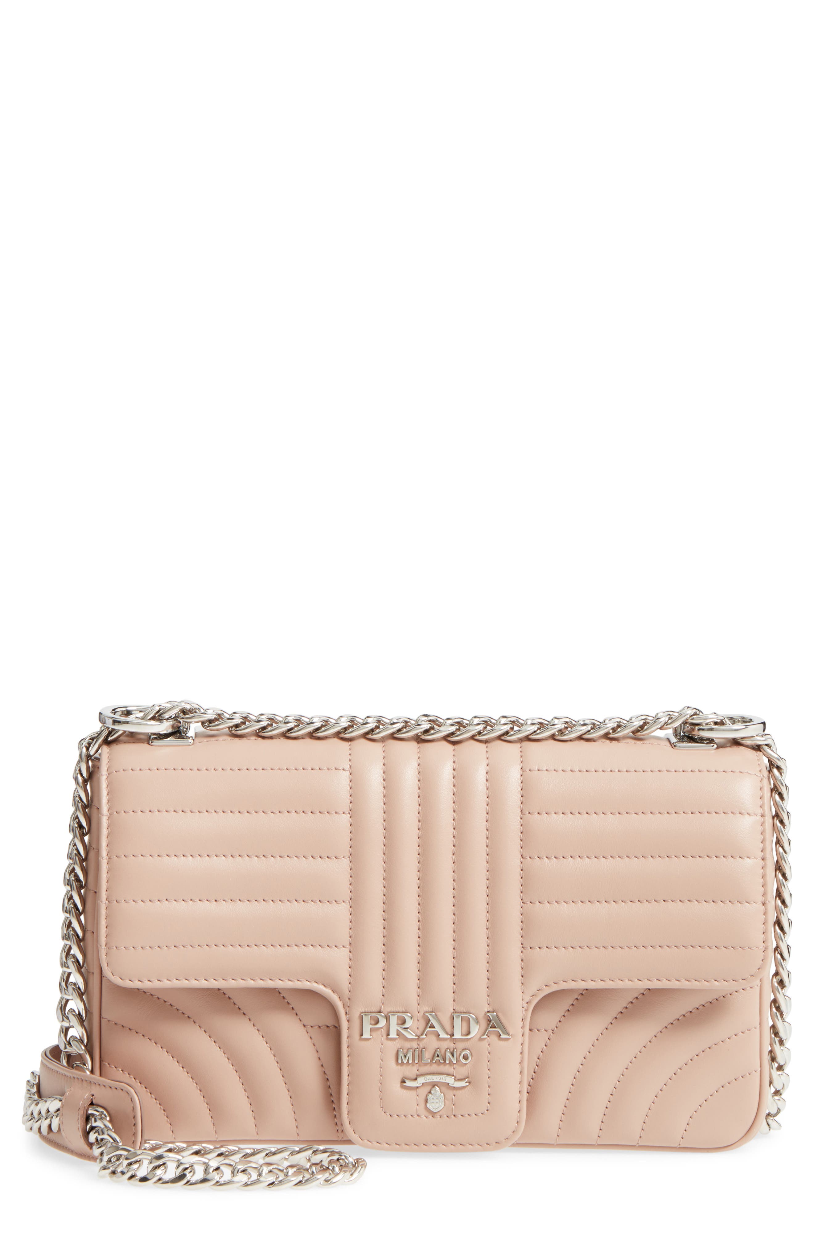 Prada Medium Diagramme Shoulder Bag, Main, color, 