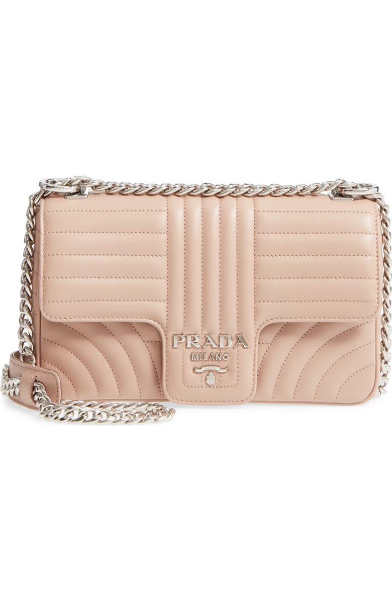 Prada Medium Diagramme Shoulder Bag, Main, color,