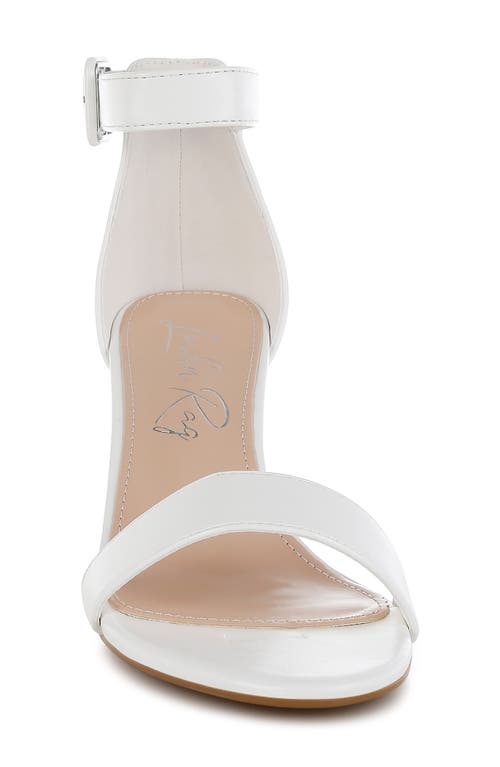 London Rag Ferduda Ankle Strap Sandal In White