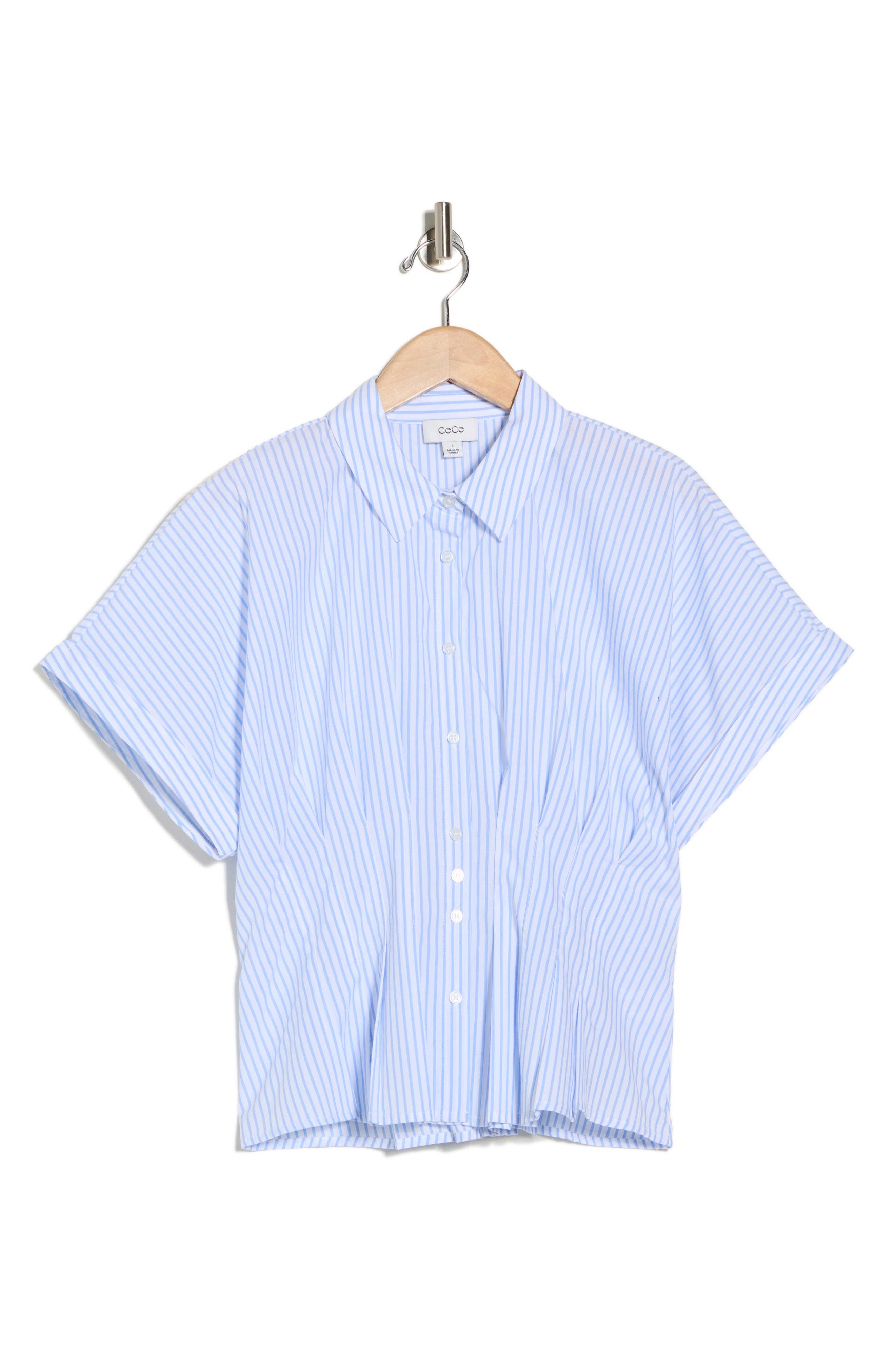 CeCe Pleat Waist Top