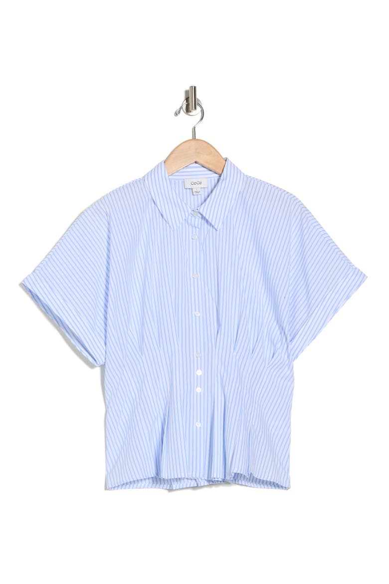 Pleat Waist Top, Alternate, color, NEW IVORY