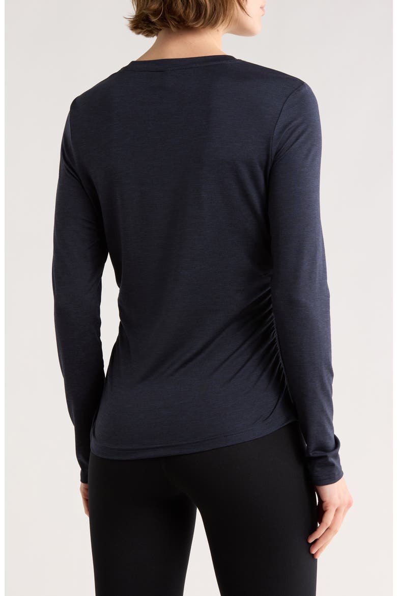 Atmosphere Cinch T-Shirt, Alternate, color, NAVY SAPPHIRE HEATHER