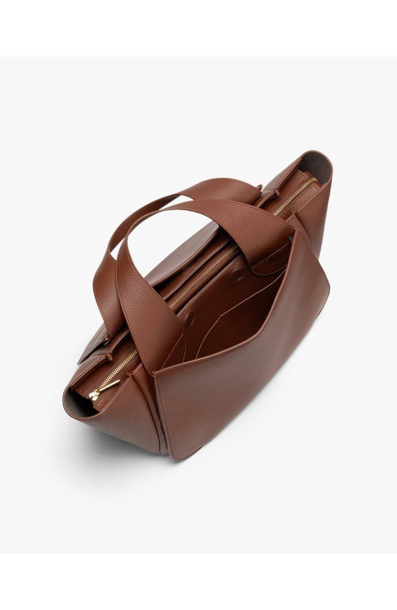 Cuyana Mila Satchel, Alternate, color, Dark Chestnut