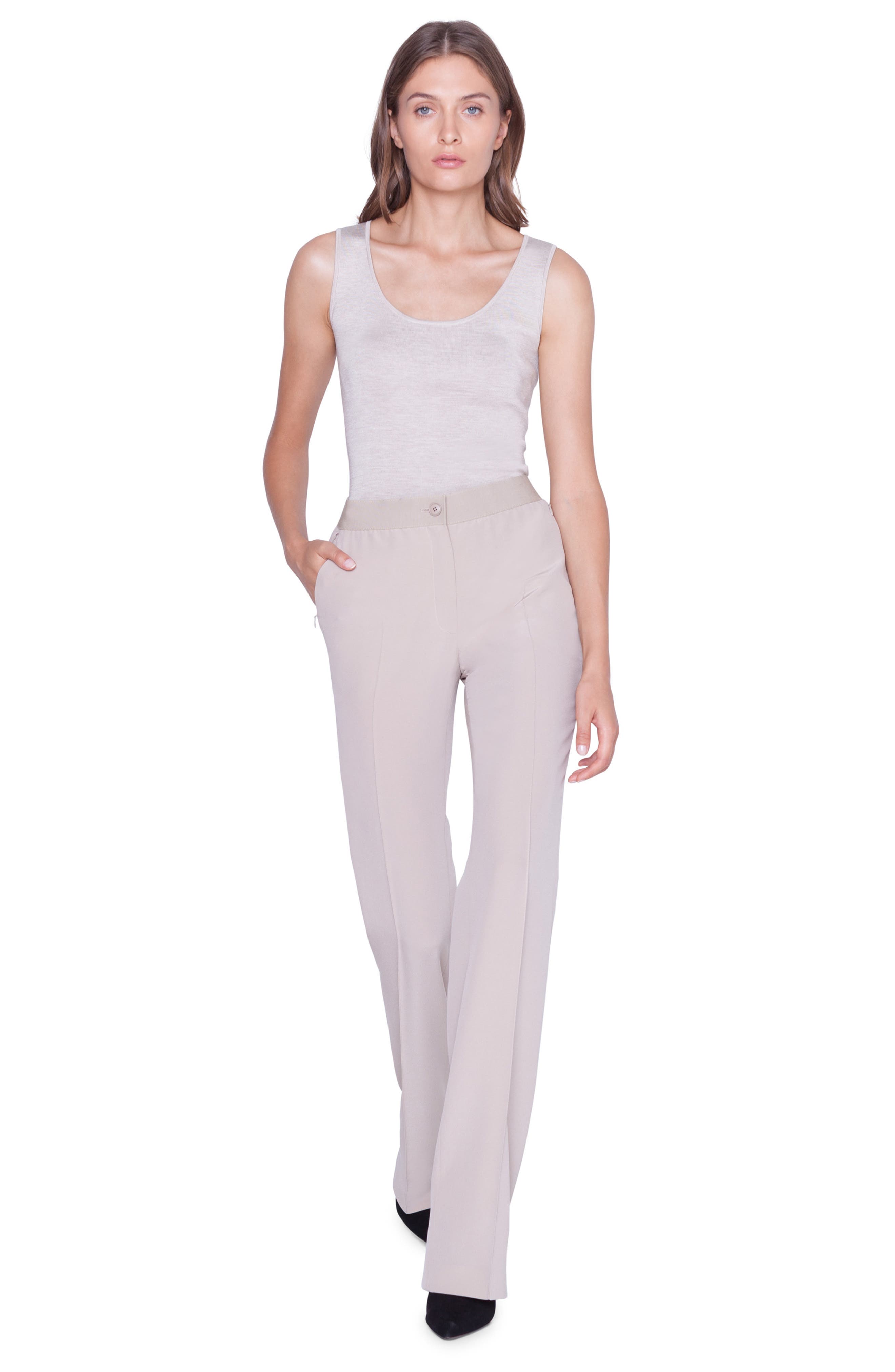 Akris Carl Silk Crêpe Pants (Women) | Nordstromrack
