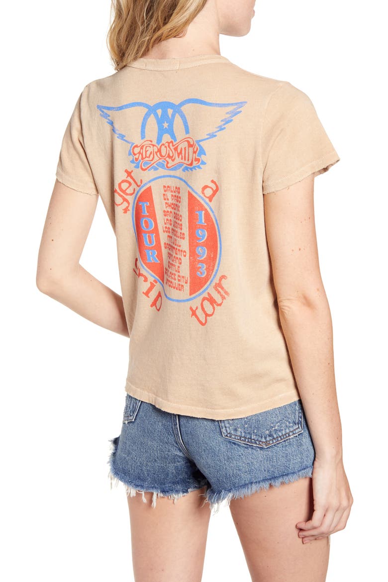 Aerosmith Get a Grip Graphic Tee, Alternate, color, CAMEL