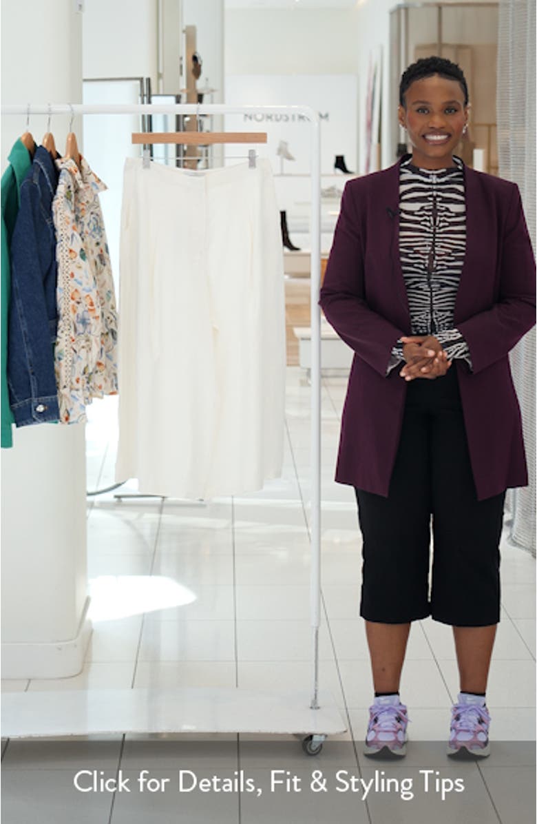 Linen Blend Culottes, sales video thumbnail