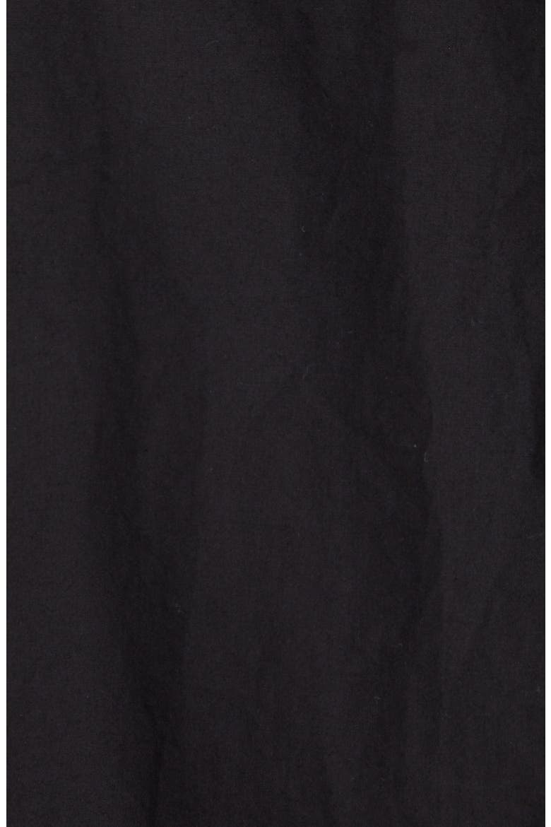 Dry Cleaning Logo Oversize Poplin Button-Down Shirt, Alternate, color, BLACK