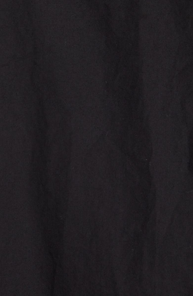 Balenciaga Dry Cleaning Logo Oversize Poplin Button-Down Shirt, Alternate, color, 