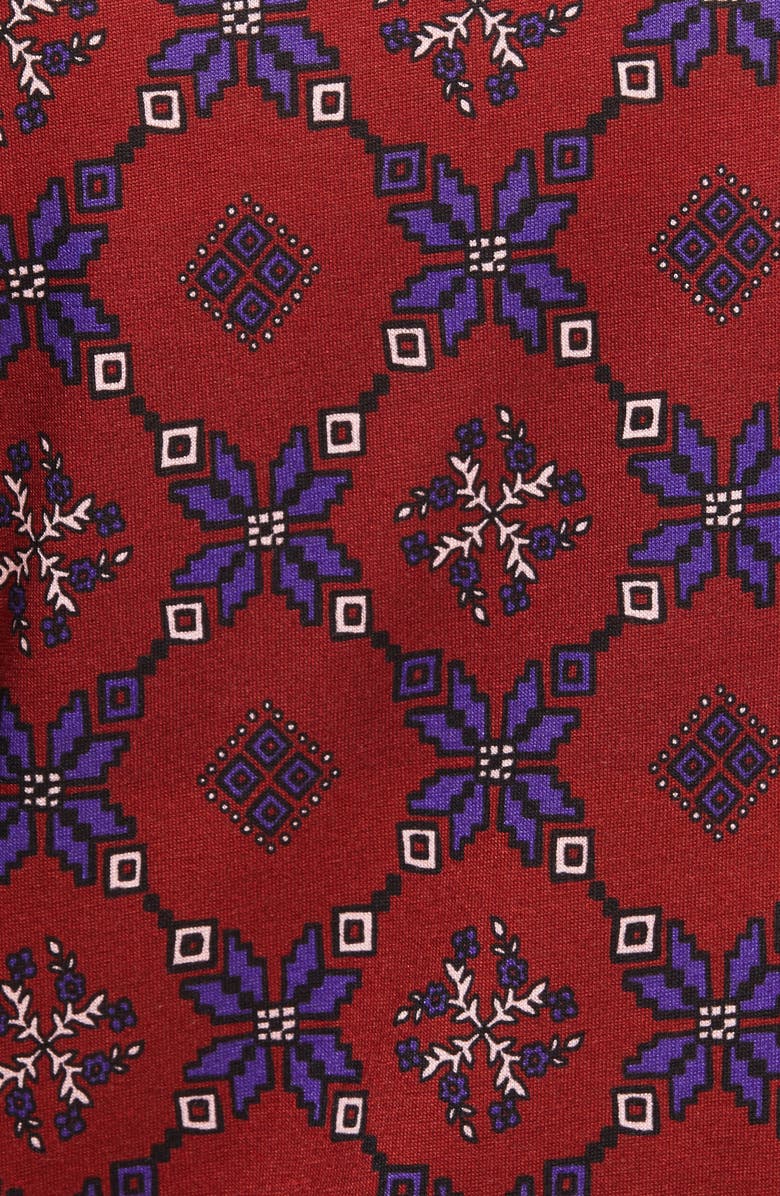 SANDRO Lamaar Scarf Print Tie Front Tee, Alternate, color, 