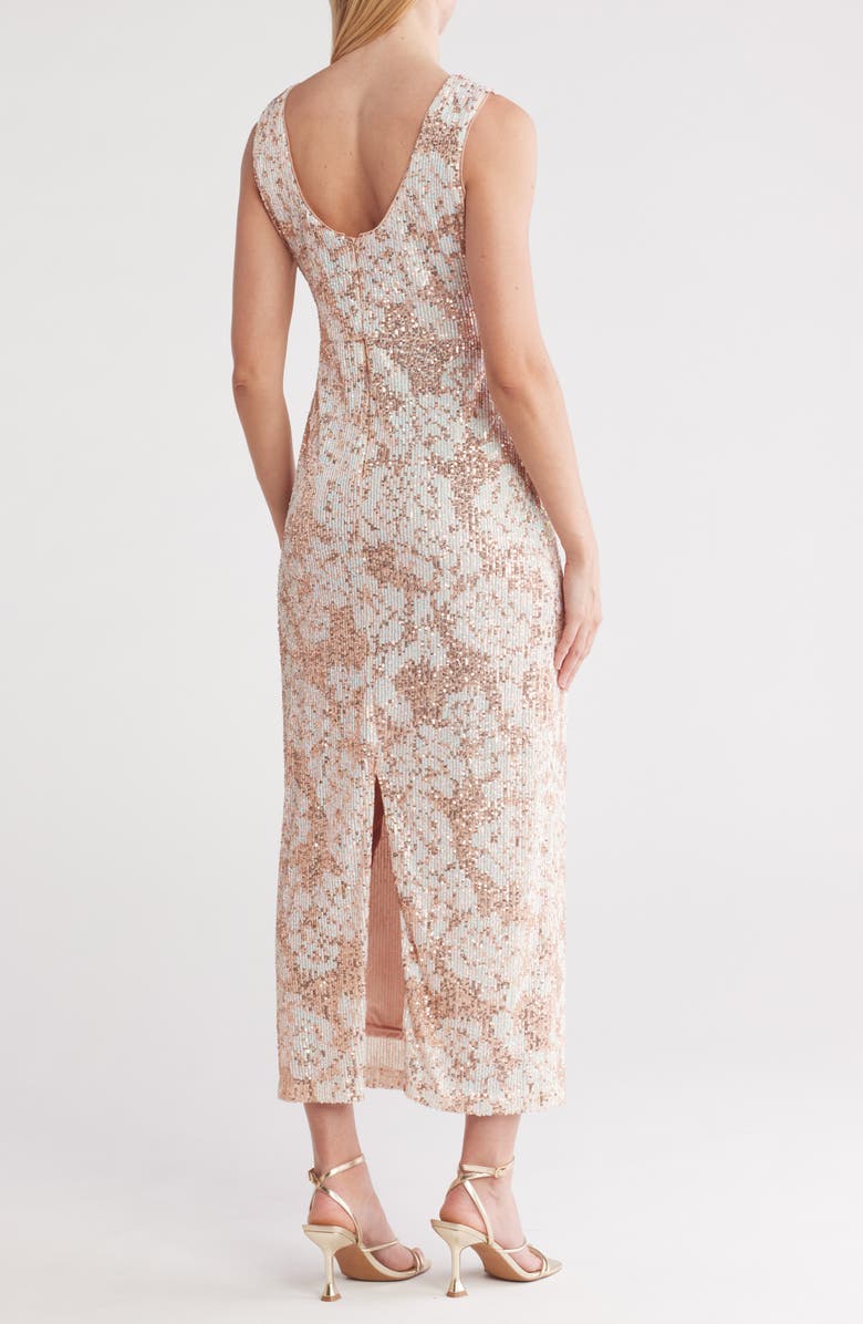 Nanette Lepore Sequin Mesh Dress, Alternate, color, 