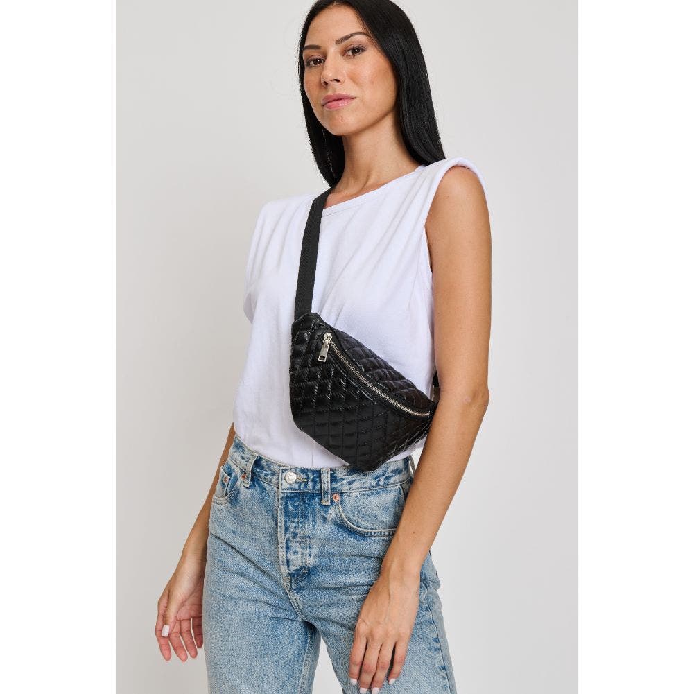 Ariana Belt Bag, Alternate, color, Black