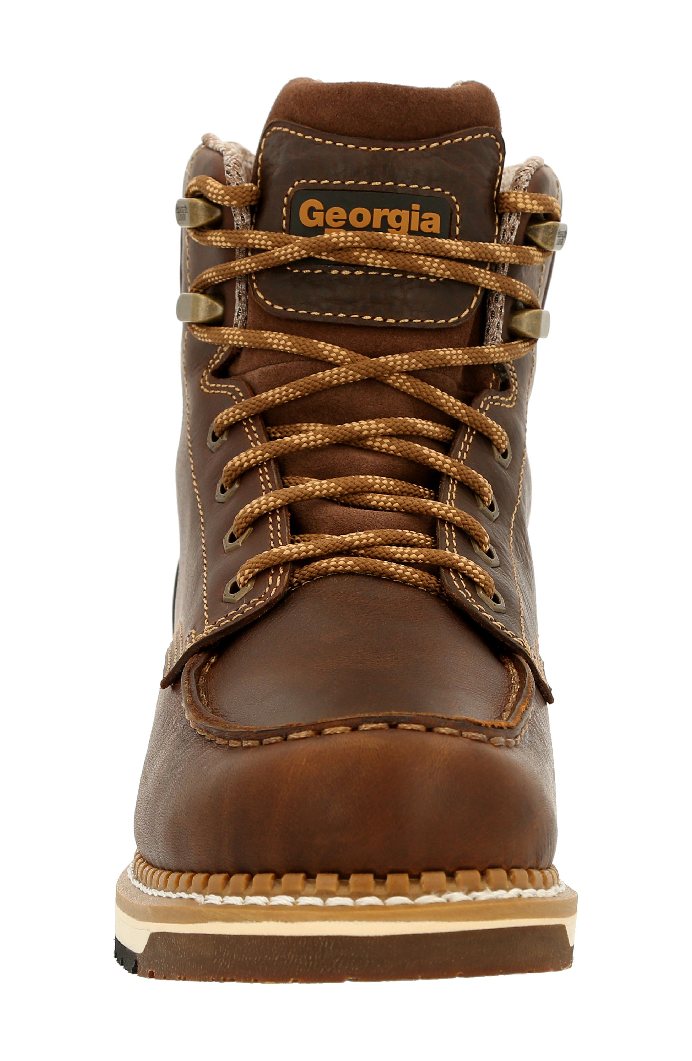 AMP LT Waterproof Wedge Work Boot, Alternate, color, BROWN