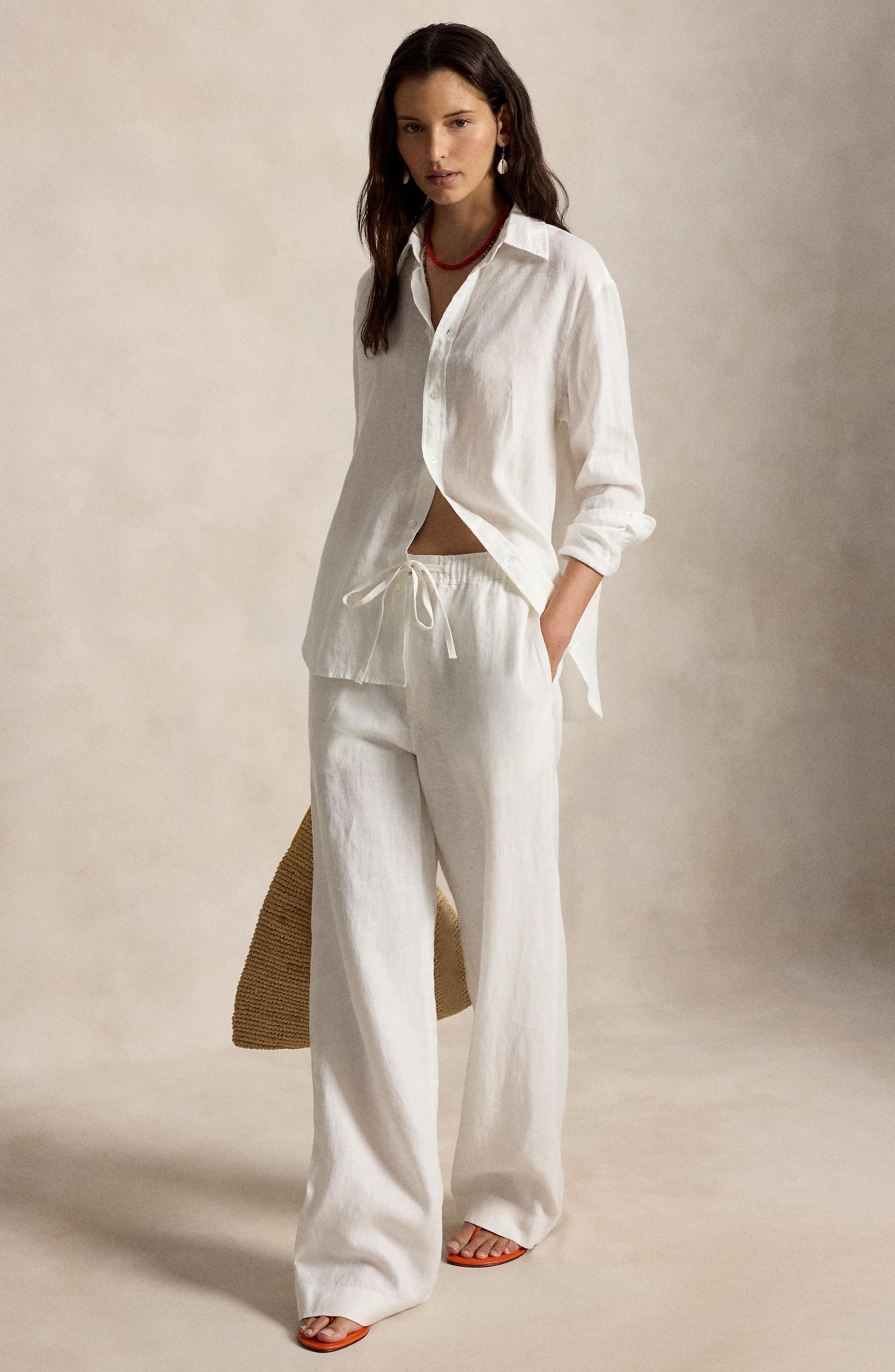 Linen Drawstring Pants - image 2