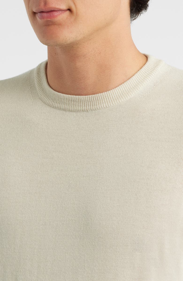 Aurélien Cashwool<sup>®</sup> Short Sleeve Crewneck Sweater, Alternate, color, Light Beige