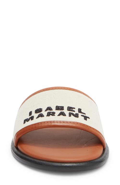 Isabel Marant Vikee Leather-trimmed Canvas Sandals In White