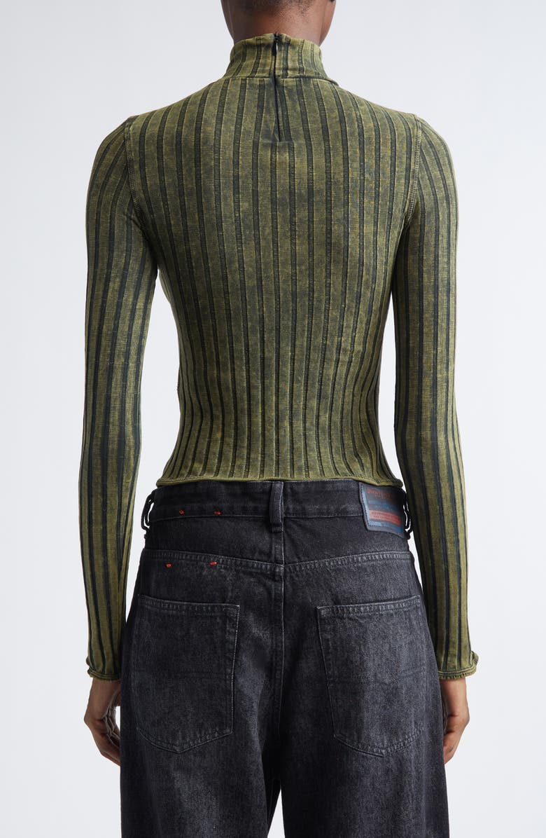 DIESEL<sup>®</sup> T-Clawa Stretch Cotton Rib Sweater, Alternate, color, Bottle Green