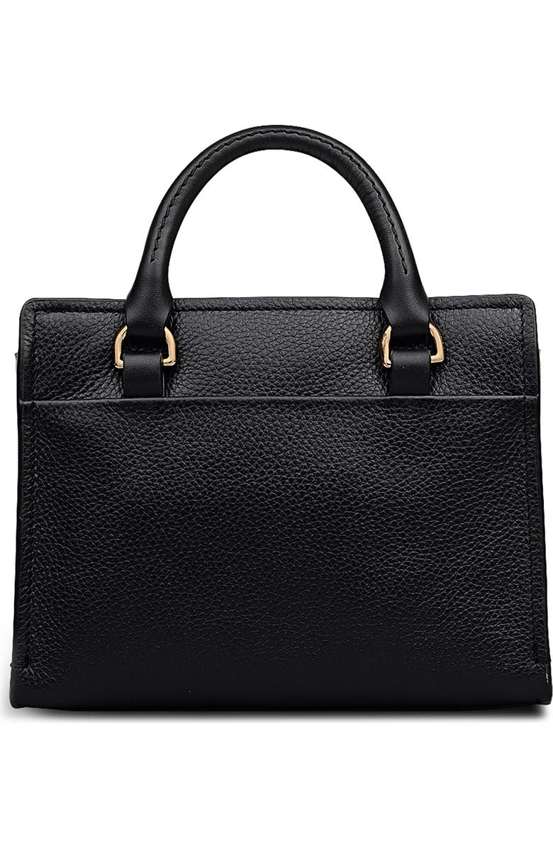 Radley Talbot Way Small Zip Top Leather Satchel, Alternate, color, Black