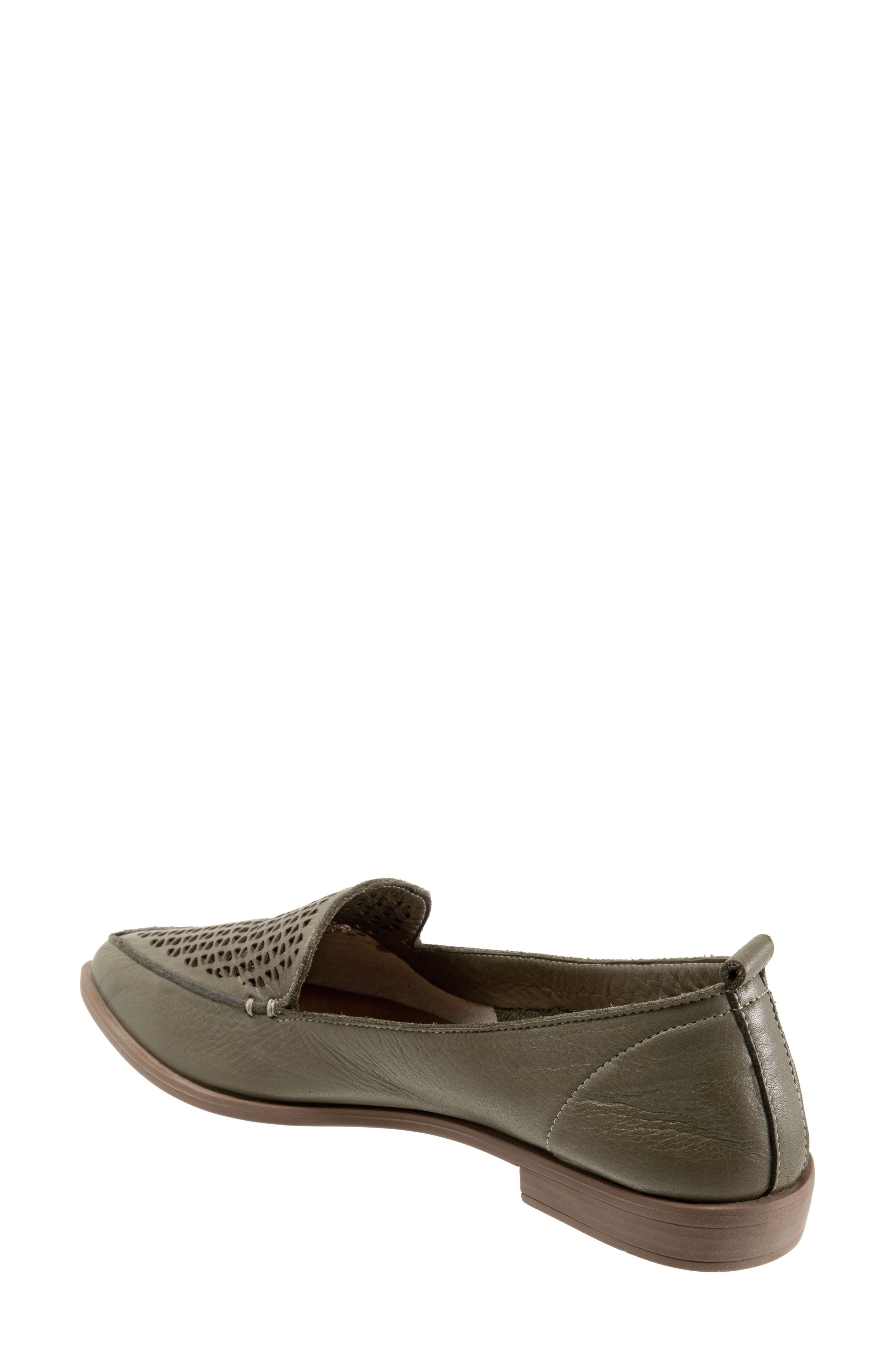 Bueno Blazey Pointed Toe Flat, Alternate, color, Sage Leather