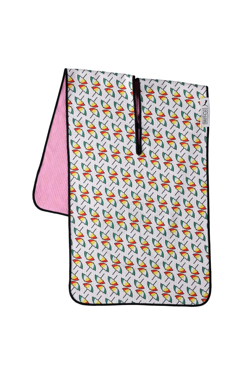 PUMA Arnold Palmer Umbrella Towel, Alternate, color, White
