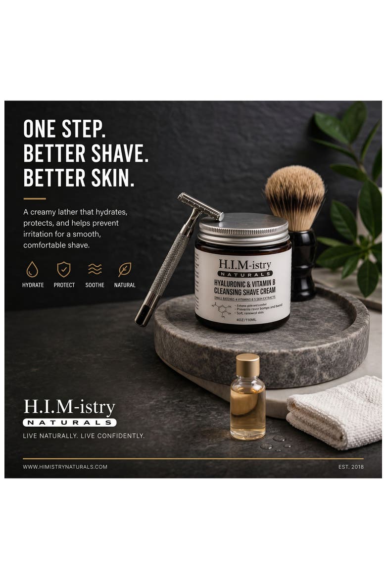 Hyaluronic Cleansing Shave Cream, Alternate, color, NO COLOR