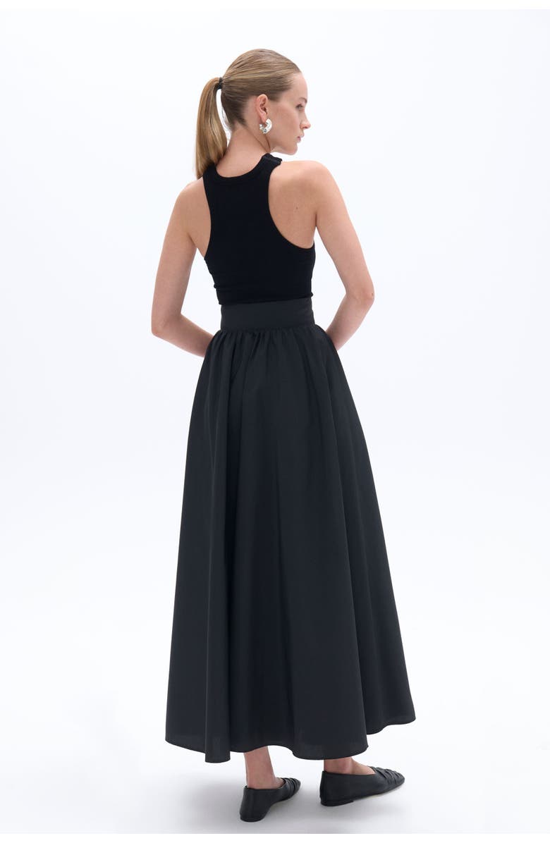 Nocturne High Waist Taffeta Skirt, Alternate, color, 