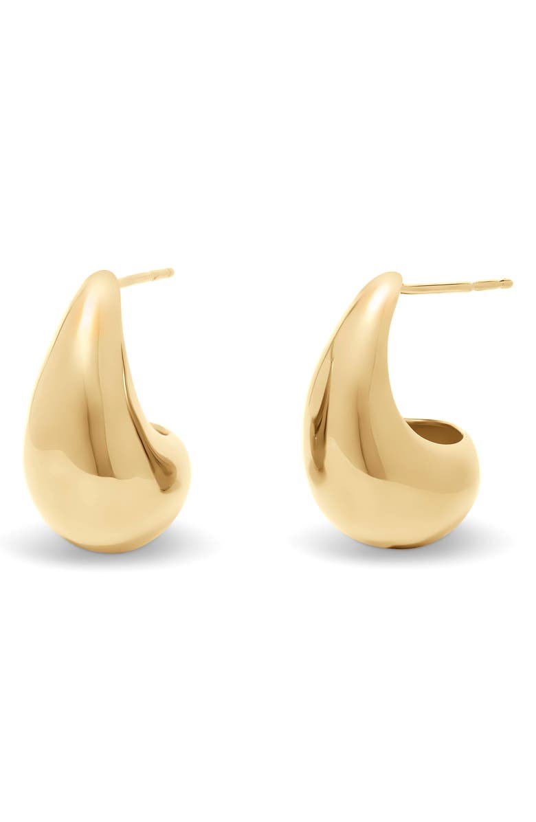 Brook and York Farrah Teardrop Hoop Earrings, Main, color, Gold