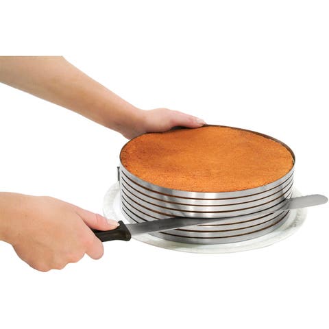 3 Piece Layer Cake Slicing Kit With 12-Inch Serrated Knife