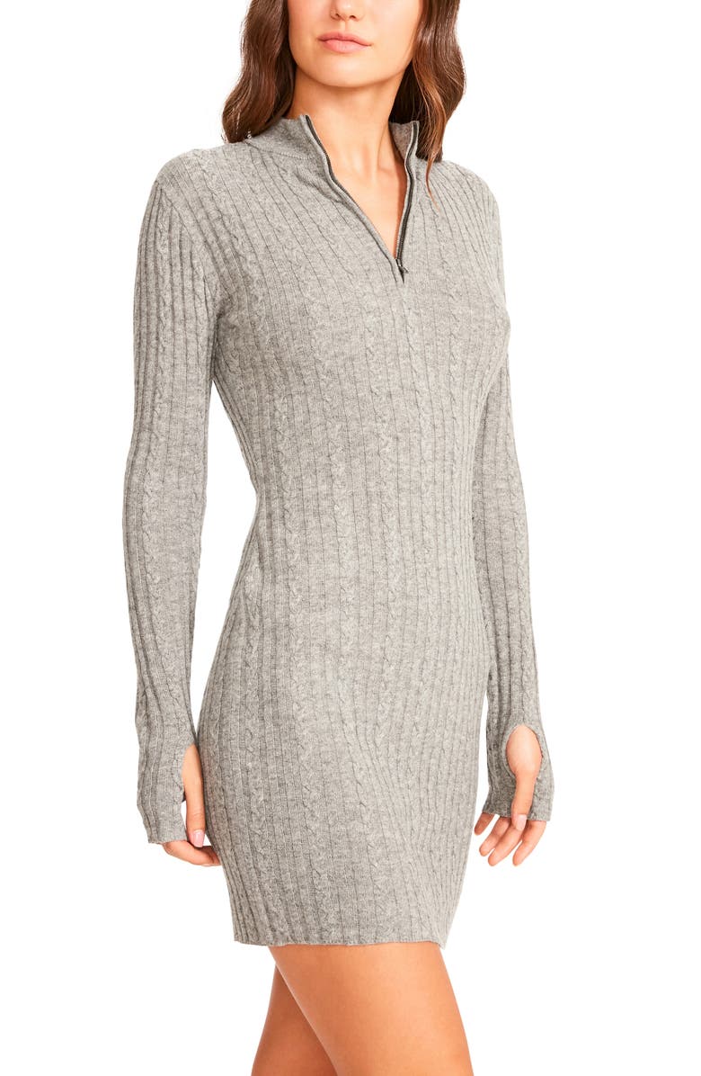 BB Dakota by Steve Madden Champagne Powder Long Sleeve Sweater Dress, Alternate, color,