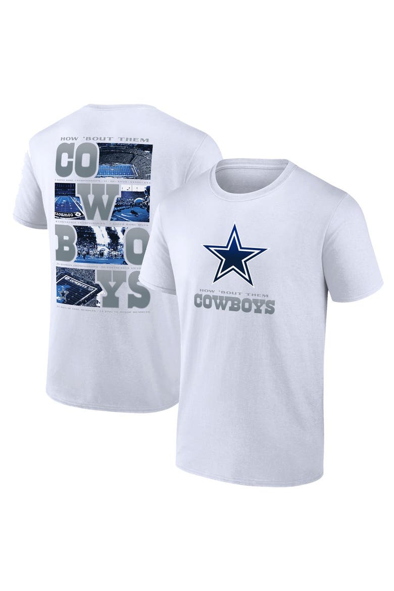 Men's  White Dallas Cowboys  Stats T-Shirt, Main, color, White