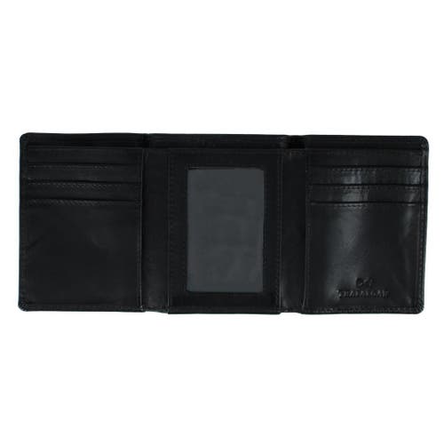 Trafalgar Tennyson Tri-fold Genuine Leather Wallet With Id Window In Brown