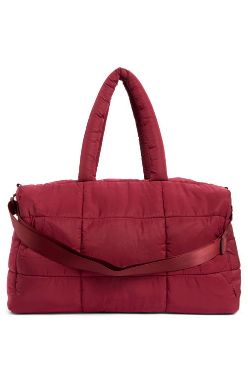 Mytagalongs Cloud Duffle Bag In Burgundy