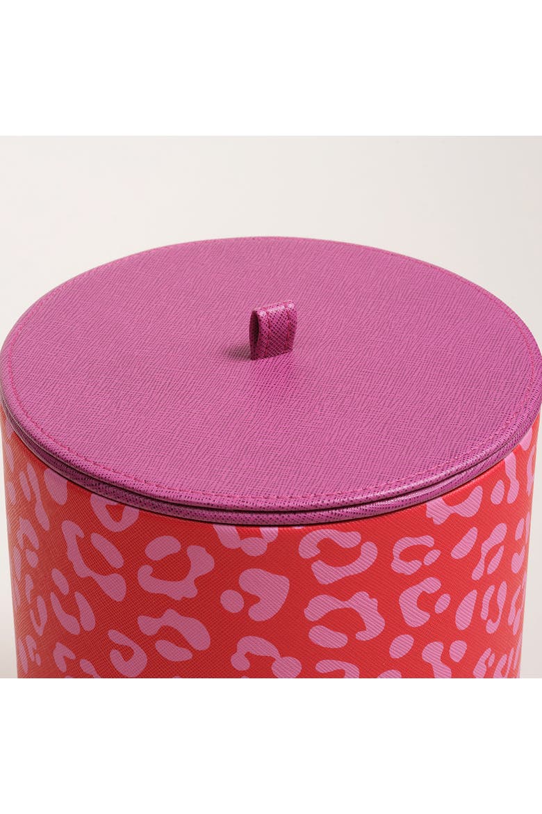 Meilin 100% Pvc Decorative Box 7" x 8.5" | Artisan Storage, Alternate, color, Red