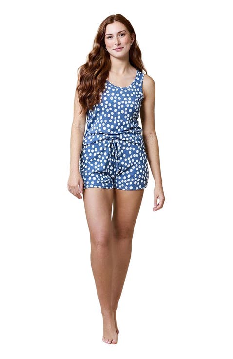 Ella - Scoop Tank with Short Sleepwear Set