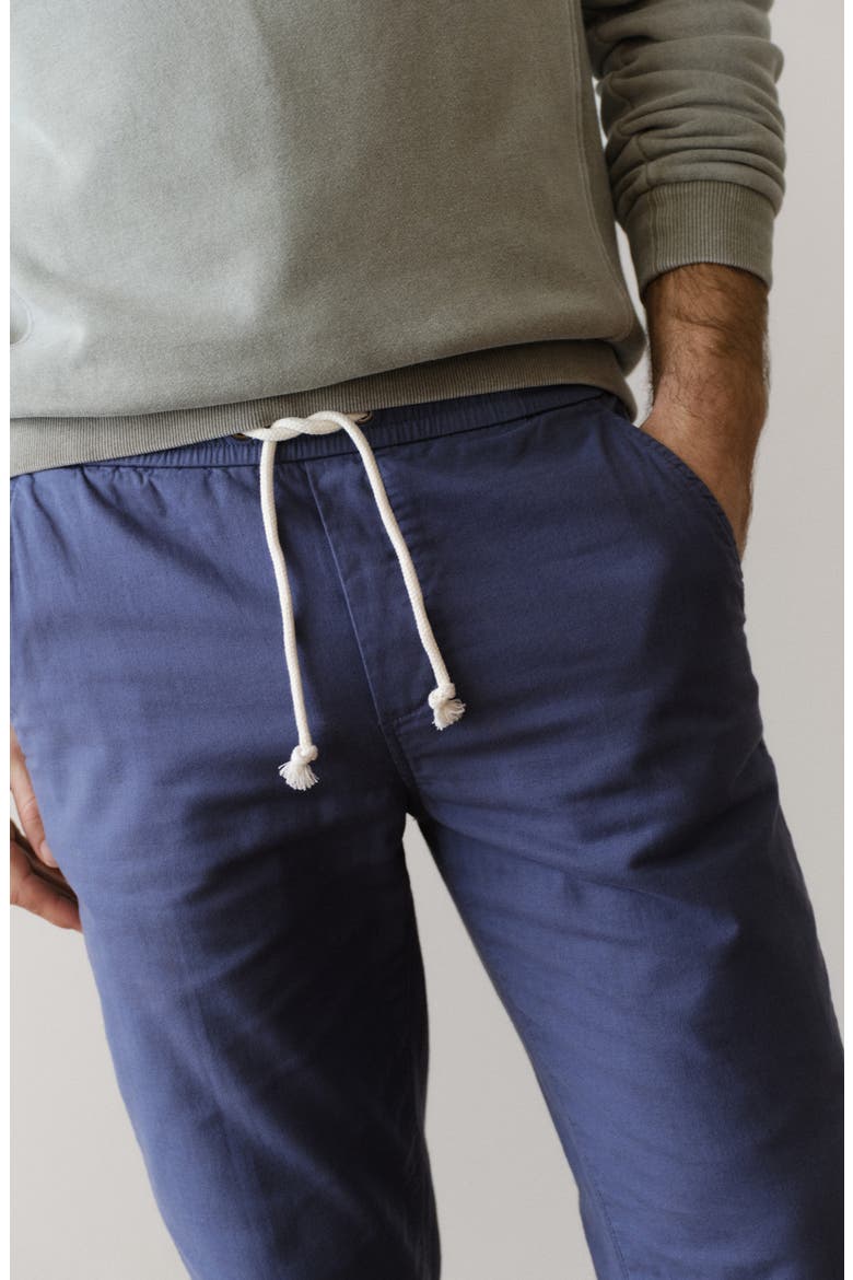 Saturday Slim Straight Leg Stretch Cotton Beach Pants, Alternate, color, FRENCH BLUE