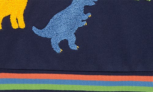 Little Me Dino Sweatshirt & Pants Set In Blue