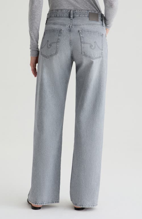 Ag Adria Low Rise Bgy Wide Leg Jeans In Gray