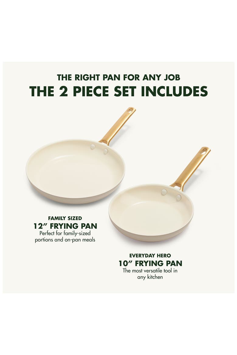 Reserve Set of 2 Ceramic Nonstick Frying Pans, Alternate, color, TAUPE
