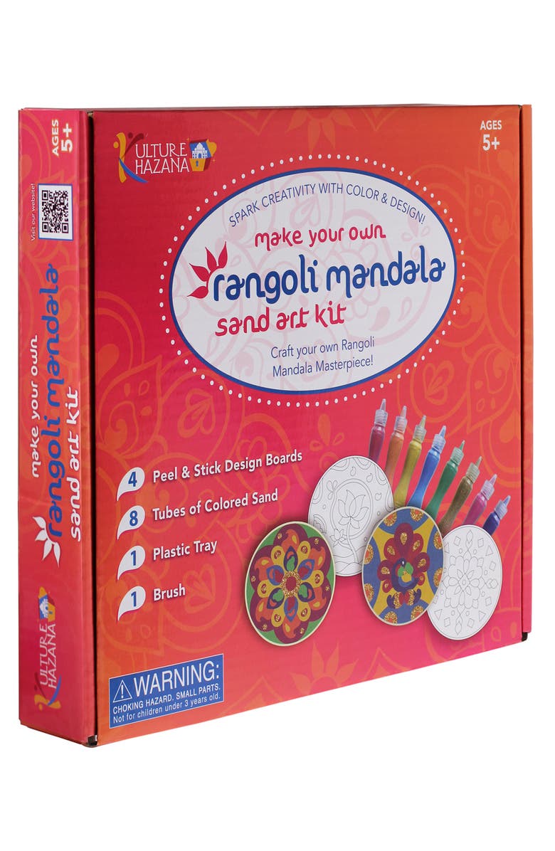 KULTURE KHAZANA Make Your Own Rangoli Sand Art, Main, color, Multi-Color