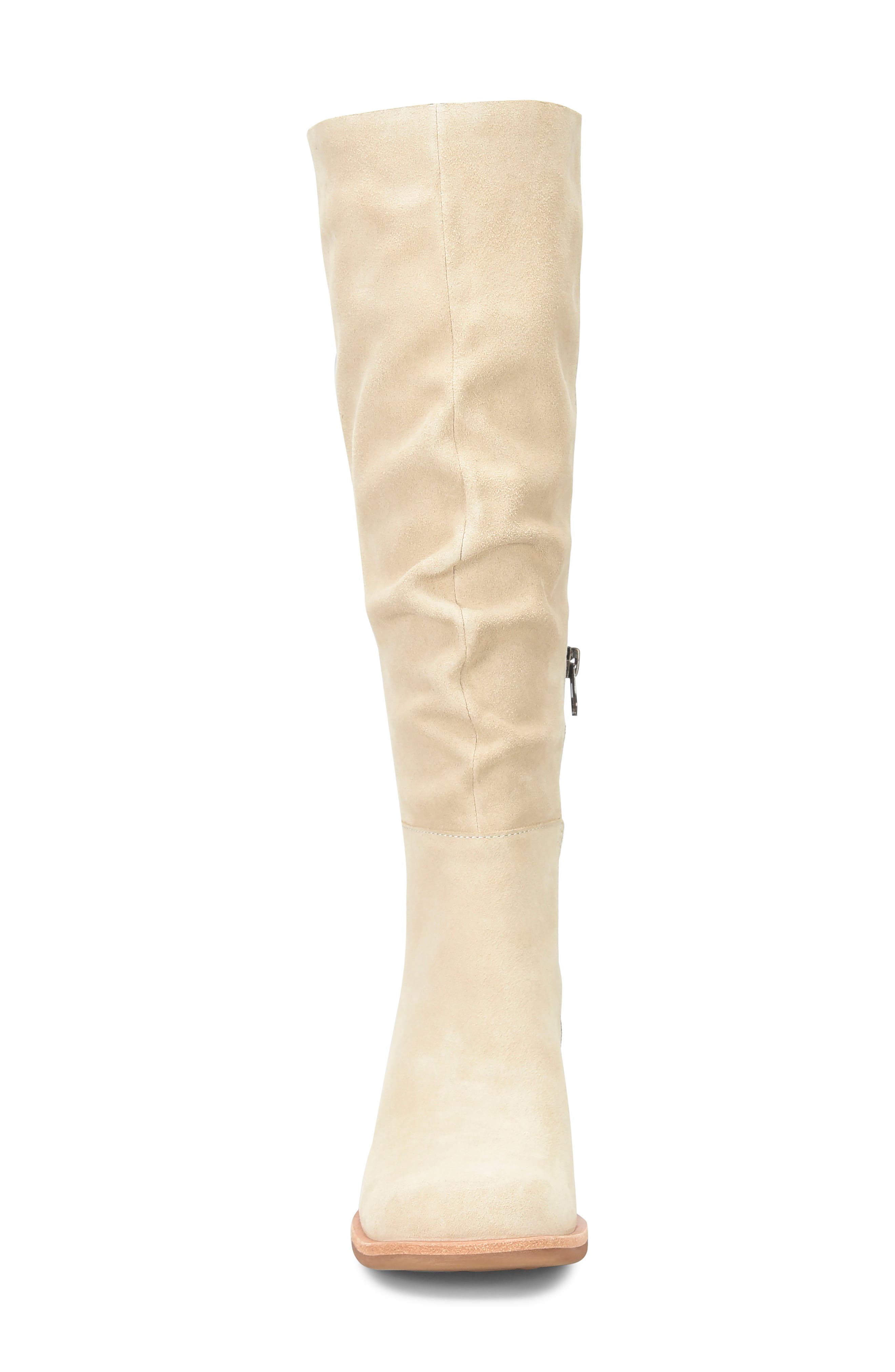 Abbott Knee High Boot, Alternate, color, NATURAL SUEDE