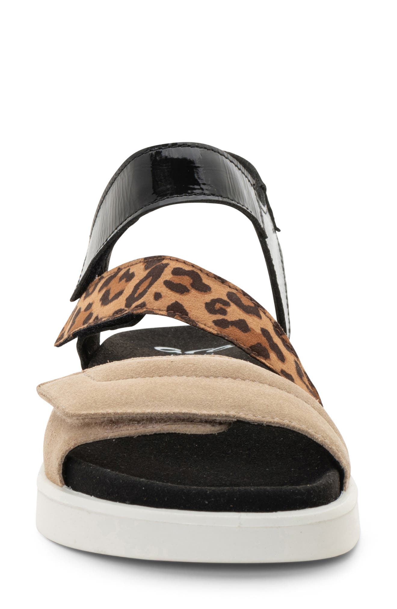 ara Marina Wedge Sandal, Alternate, color, Sand/ Nature/ Black