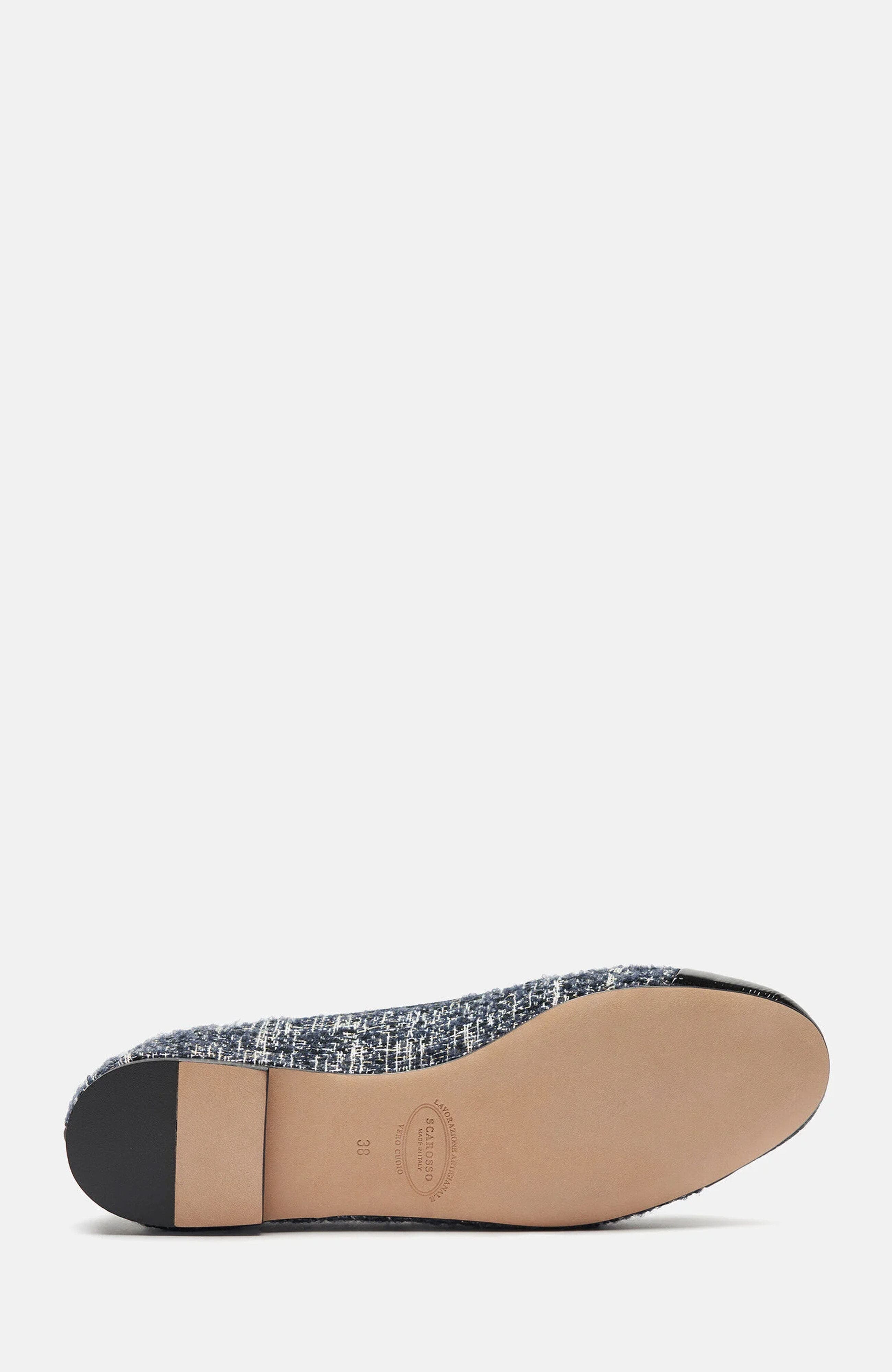 Carla Ballerinas, Alternate, color, Blue - Tweed