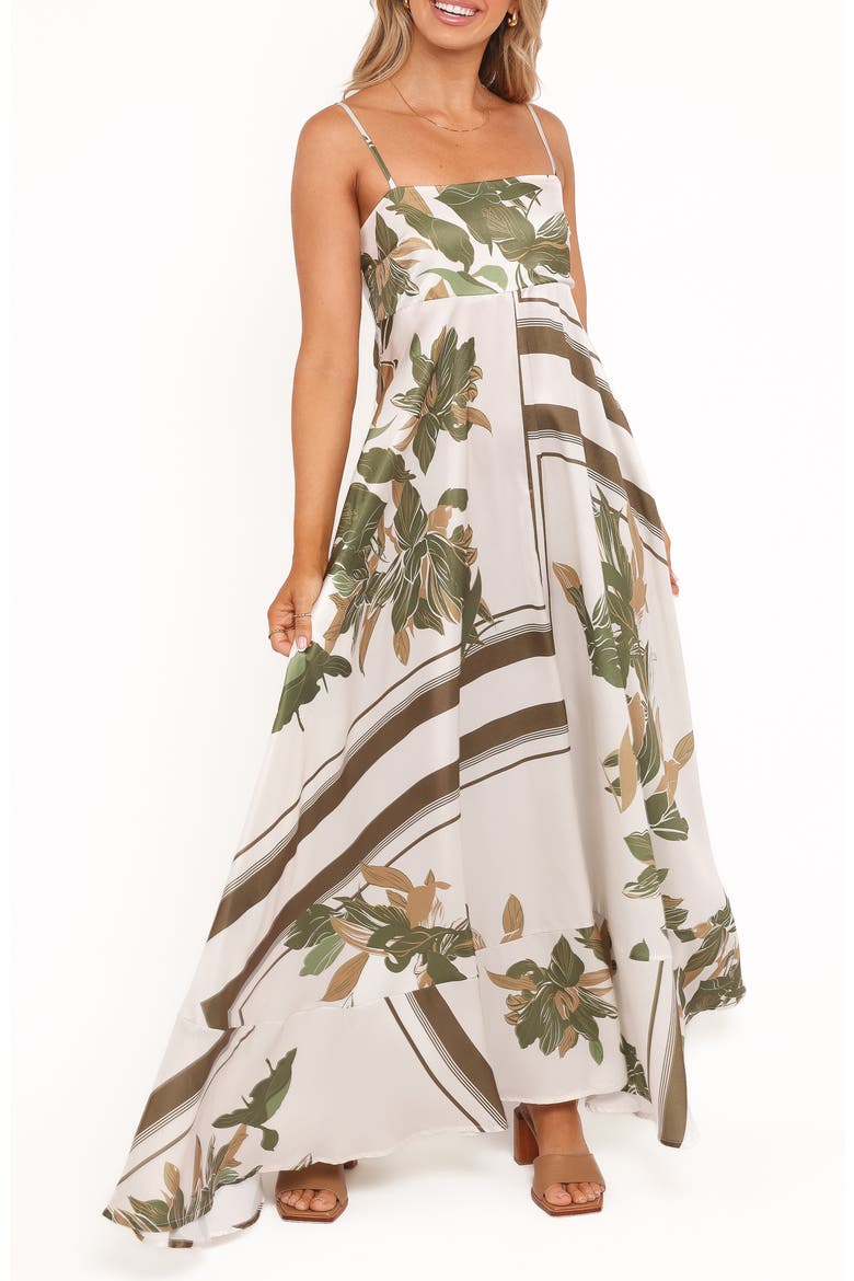Elanor Print Sleeveless Maxi Dress, Main, color, OLIVE PRINT