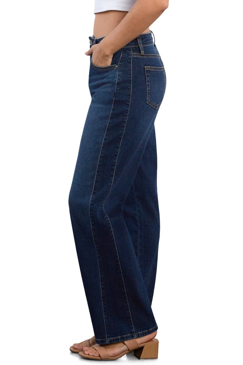 High Waist Wide Leg Jeans, Alternate, color, COSMIC DENIM
