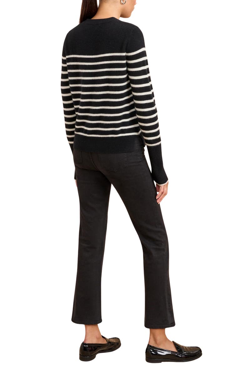 Lean Lines Sweater, Alternate, color, Black/Cream